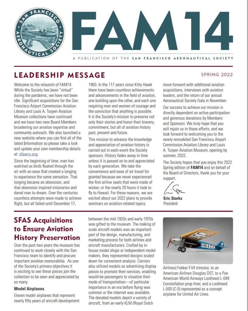 Spring 2022 - FAM14 Newsletter
