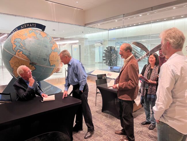 Sully Photo Fans honor Captain ‘Sully’ Sullenberger during movie night at SFO museum.