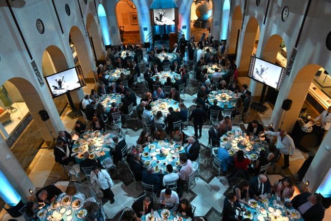 DSC_0228 gala 1 A crowd gathers to honor this year's Achievement in Aviation Award recipient Edward Trippe, chairman of the Pan Am Historical Foundation.