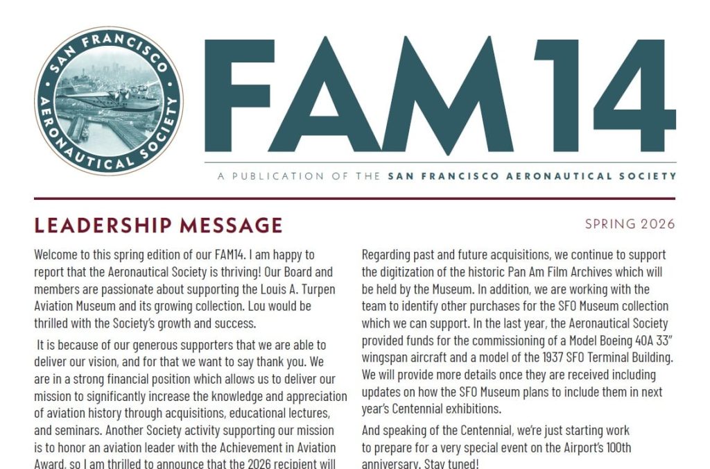 Spring 2026 - FAM14 Newsletter